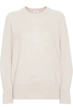 Brunello Cucinelli Strik, Dame, , M, Uld, Stilfuld Striktrøje