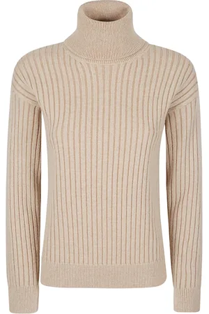 ELEVENTY Strik, Dame, , M, Cashmere, Cashmere Wool Ribbed Turtleneck Sweater