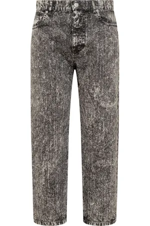 Marni Jeans, Dame, Grå, XS, Bomuld, Straight-Leg Jeans