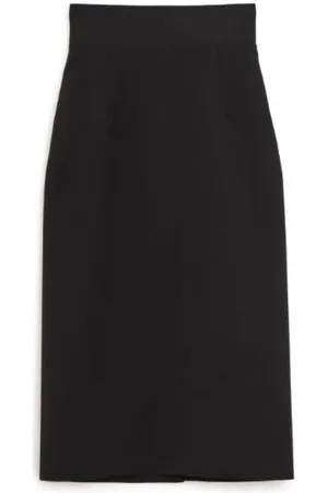 Sportmax Nederdel, Dame, Sort, S, Uld, Anny Skirt