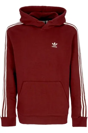 adidas Sweathshirts & Hoodies, Herre, Rød, L, Bomuld, 3-Stripes Hættetrøje