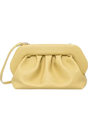 THEMOIRÈ Taske, Dame, Gul, ONE SIZE, Uld, Gul Clutch Taske med Justerbar Strop