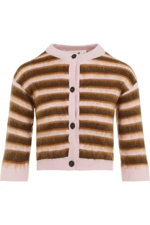 Marni Strik, Dame, Flerfarvet, S, Uld, Pink & Purple Cardigan