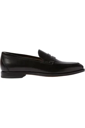Scarosso Sko, Herre, Sort, 39 EU, Uld, Sort Penny Loafers
