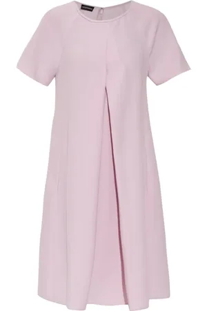 Emporio Armani Kjole, Dame, Lyserød, M, Kjole med Korte Ærmer
