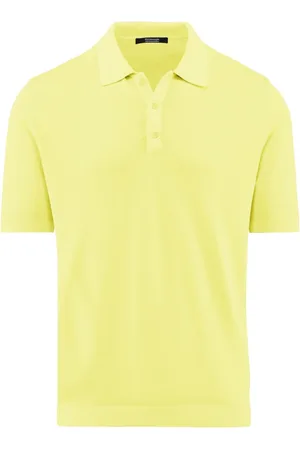 Bomboogie Top, Herre, Gul, XL, Bomuld, Stockinette Stitch Polo Shirt