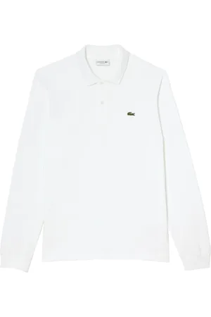 Lacoste Top, Herre, Hvid, 2XL, Bomuld, Hvid Langærmet Polo Shirt