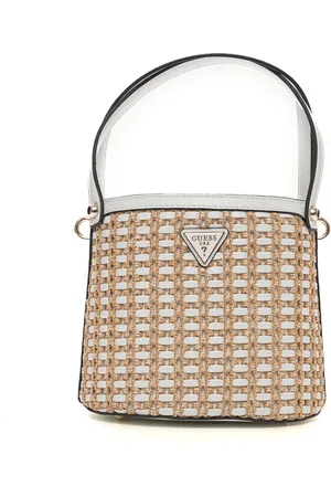 Guess Taske, Dame, , ONE SIZE, Uld, Raffia taske med top håndtag