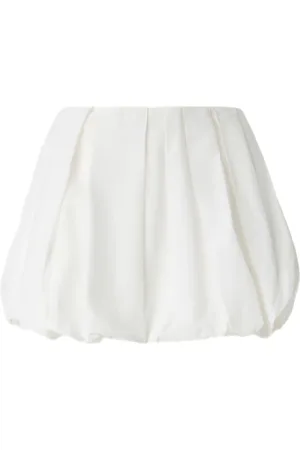 Pinko Nederdel, Dame, Hvid, S, Hvid Slip-On Ballon Nederdel
