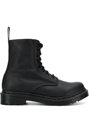 Dr. Martens Sko, Dame, Sort, 38 EU, Læder, Sort læder snørestøvler