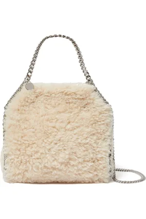 Stella McCartney Taske, Dame, , ONE SIZE, Uld, Faux-Fur Kæde-Link Skuldertaske