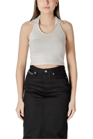 Calvin Klein Top, Dame, , M, Bomuld, Klassisk V-Hals Bomuldstop