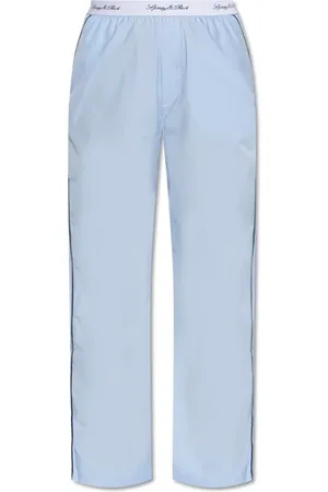 Sporty & Rich Nightwear & Lounge, Herre, Blå, XL, Bomuld, Pajamasbukser