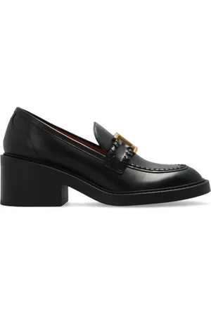 Chloé Sko, Dame, Sort, 39 EU, Uld, Marcie Loafers med Hæl