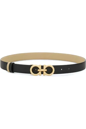 Salvatore Ferragamo Tilbehør, Dame, Sort, 100 CM, Uld, Stilfuldt Bælte