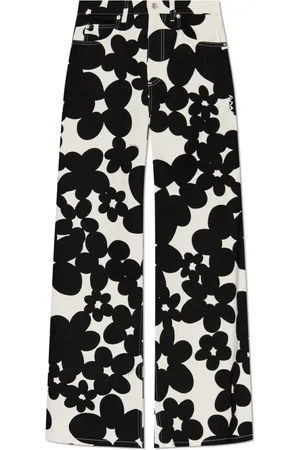 Marni Jeans, Dame, Hvid, XS, Bomuld, Dillies Wide Pants