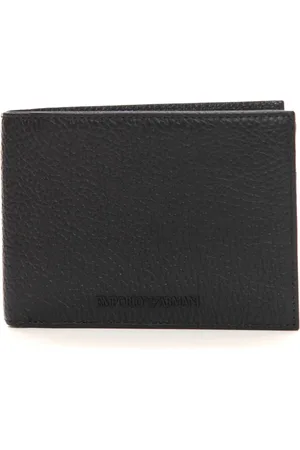 Emporio Armani Tilbehør, Herre, Sort, ONE SIZE, Læder, Hammer Læderpung