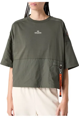 Parajumpers Top, Dame, Grøn, S, Uld, Mørk Mudder Stilfuld Skjorte