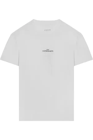 Maison Margiela Top, Herre, Hvid, S, Kortærmet rund hals T-shirt