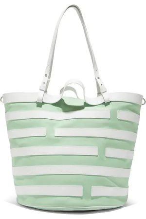 Casadei Taske, Dame, Grøn, ONE SIZE, Læder, Kiwi Fedora Tote Bag