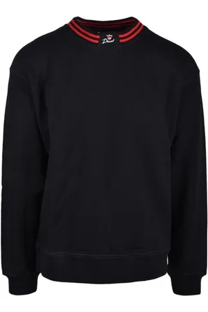 Diesel Sweathshirts & Hoodies, Herre, Sort, 2XL, Bomuld, Sort bomuldssweater