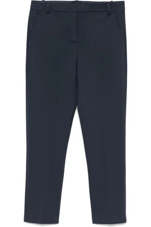 Pinko Bukser, Dame, Blå, XL, Uld, Stilfulde Bello Bukser