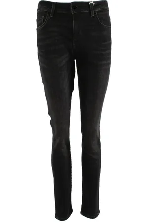 Guess Jeans, Dame, Grå, W28, Bomuld, Skinny Mid Rise Jeans