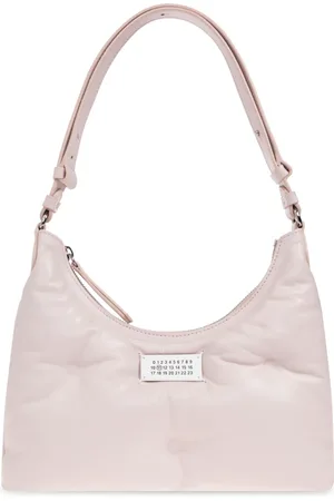 Maison Margiela Taske, Dame, Lyserød, ONE SIZE, Uld, Glam Slam Hobo Small Skuldertaske