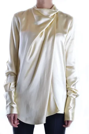 Céline Bluser & Skjorter, Dame, Gul, S, Uld, Oversized Hættebluse