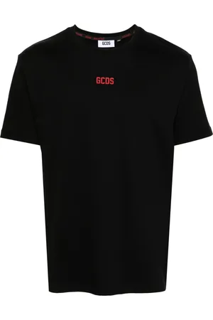 GCDS Top, Herre, Sort, S, Uld, Sort Tee Skjorte