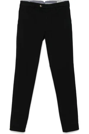 Brunello Cucinelli Bukser, Herre, Sort, 2XL, Uld, Slim-fit Bukser