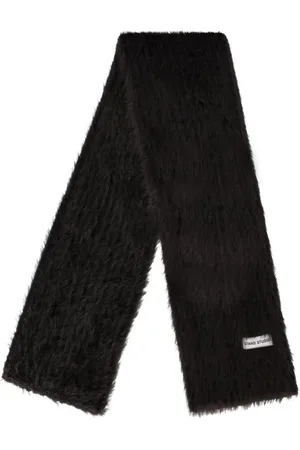 Stand Studio Tilbehør, Dame, Brun, ONE SIZE, Faux Fur, Stribet Mørkebrun Faux Fur Halstørklæde