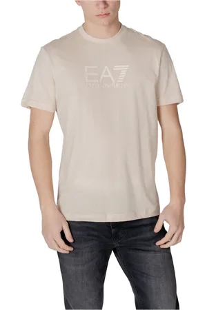EA7 Top, Herre, , 2XL, Bomuld, Bomulds T-shirt med Rund Hals