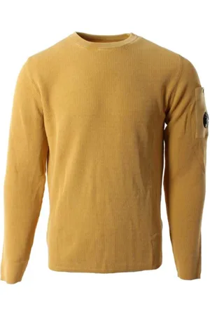 C.P. Company Strik, Herre, Gul, S, Bomuld, Gul Bomulds Sweater
