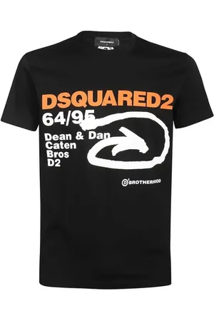 Dsquared2 Top, Herre, Sort, XL, Bomuld, Bomuld T-shirt med unik stil