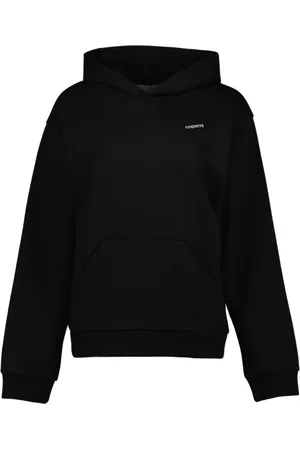 COPERNI Sweathshirts & Hoodies, Dame, Sort, XS, Bomuld, Logo Oversized Hættetrøje