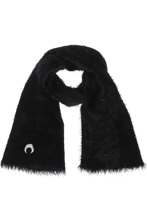 Marine Serre Tilbehør, Dame, Sort, ONE SIZE, Uld, Puffy Knit Wild Halstørklæde