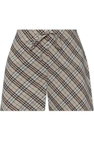 Burberry Shorts, Dame, , S, Bomuld, Vintage Check Shorts med snøre