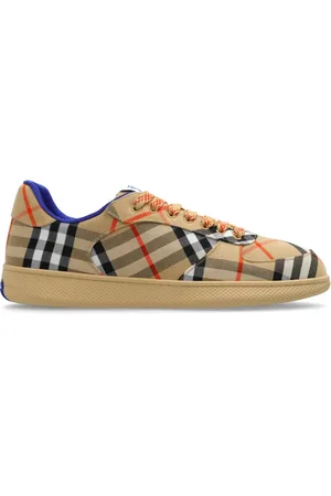 Burberry Sko, Herre, Flerfarvet, 45 EU, Terrace Check Sneakers