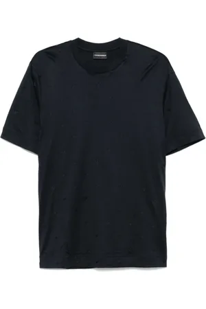 Emporio Armani Top, Herre, Blå, S, Blå T-shirts og Polos