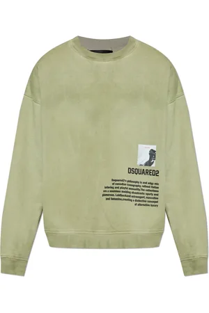 Dsquared2 Sweathshirts & Hoodies, Herre, Grøn, L, Bomuld, Sweatshirts & Hoodies