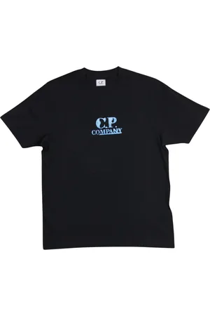 C.P. Company Top, Herre, Blå, S, Bomuld, Minimalistisk marineblå T-shirt børste
