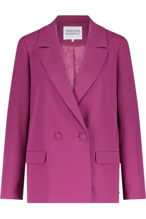 Fabienne Chapot Jakke, Dame, Lyserød, 2XL, Uld, Elegant Blazer til et smart look