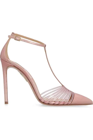 Aquazzura Sko, Dame, Lyserød, 36 EU, Læder, Læderpumper med justerbar ankelrem