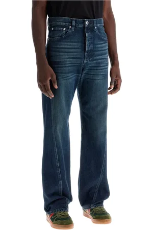 Lanvin Jeans, Herre, Blå, W32, Denim, Twisted Seams Denim Jeans