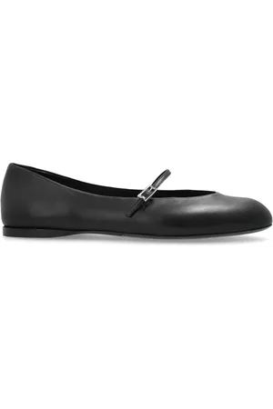 Max Mara Sko, Dame, Sort, 41 EU, Læder, Læder Ballerina Sko