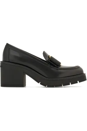 Salvatore Ferragamo Sko, Dame, Sort, 39 1/2 EU, Læder, Heeled Pumps