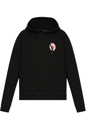 Dsquared2 Sweathshirts & Hoodies, Herre, Sort, 2XL, Bomuld, Hoodie