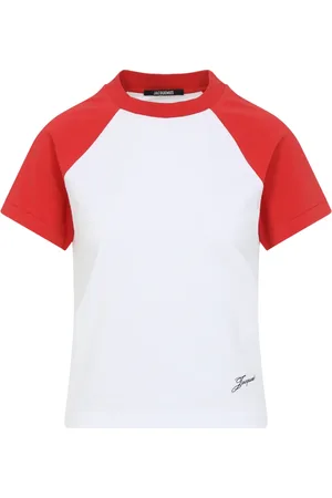 Jacquemus Top, Dame, Hvid, S, Tyl, Baseball Style Mini T-shirt