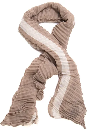 Emporio Armani Tilbehør, Dame, , ONE SIZE, Uld, Pleated Striped Lurex Stole